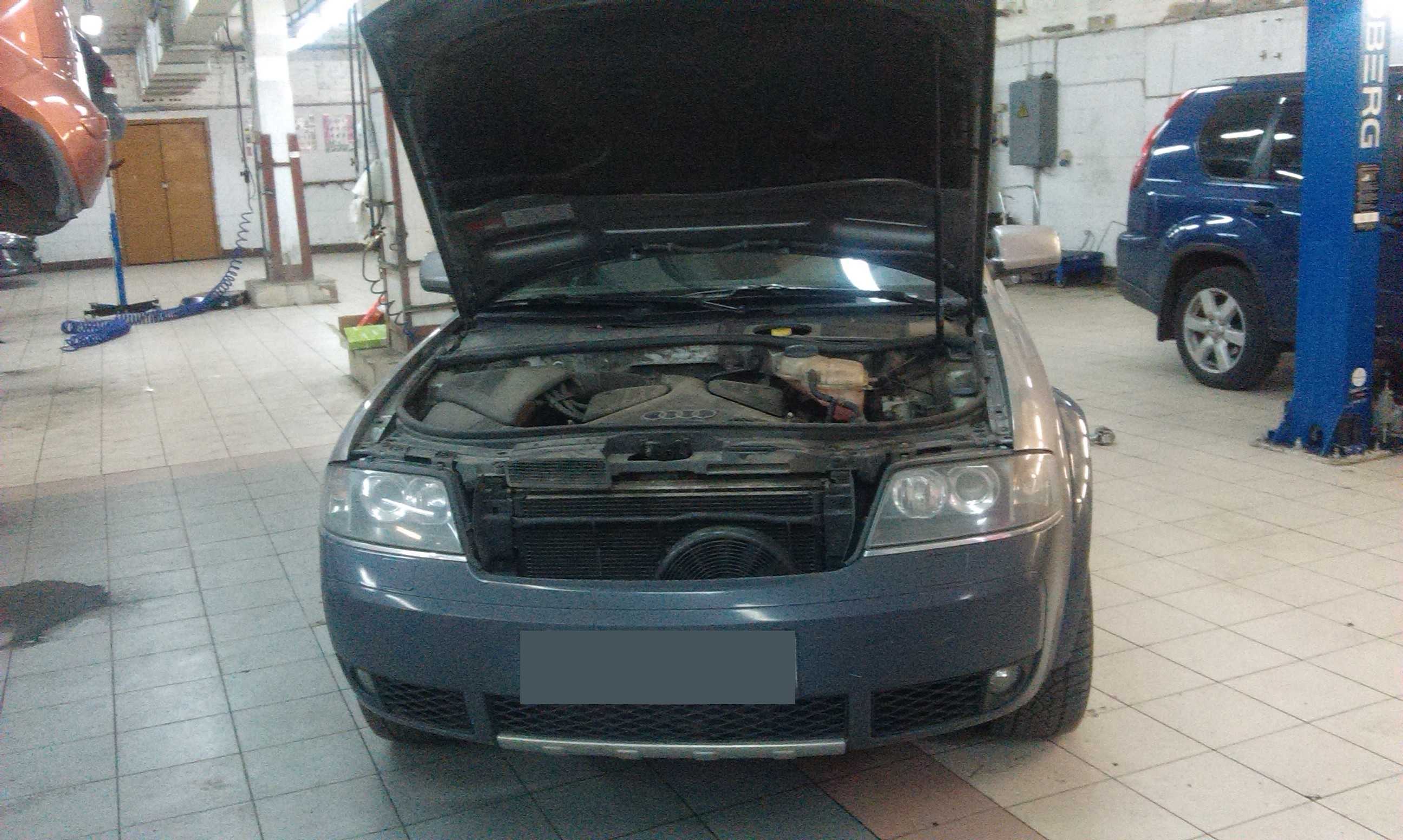 Опрессовка системы охлаждения Audi A6 2,7, сервис DDCAR